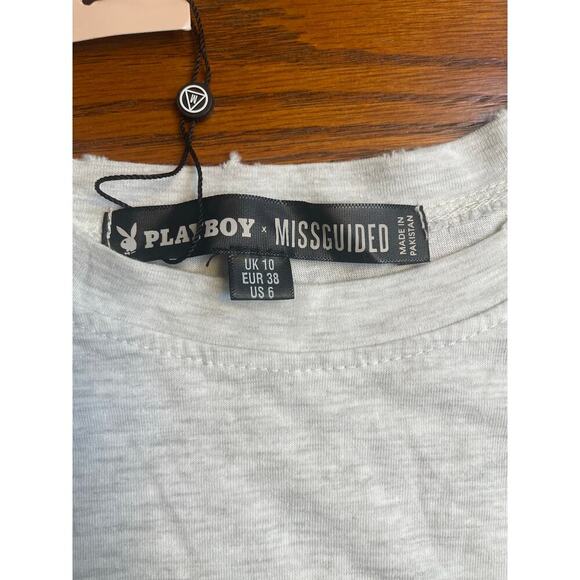 Playboy x Missguided Chicago Long Sleeve T-Shirt – Athletic Dept Graphic Tee - Picture 8 of 8